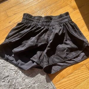 Lululemon Black camo track that shorts
